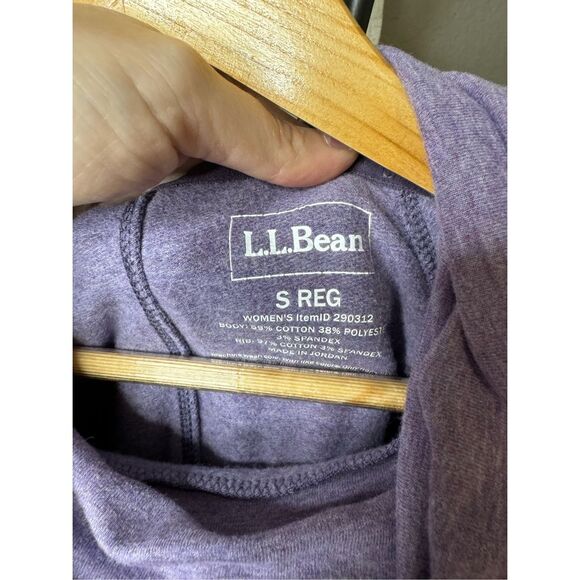 L.L.Bean Women’s Cozy Pullover   Sweatshirt‎ Heather Purple Small - Picture 2 of 7